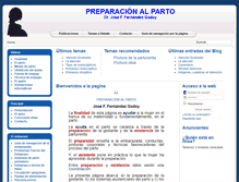 Tablet Screenshot of preparacionalparto.net